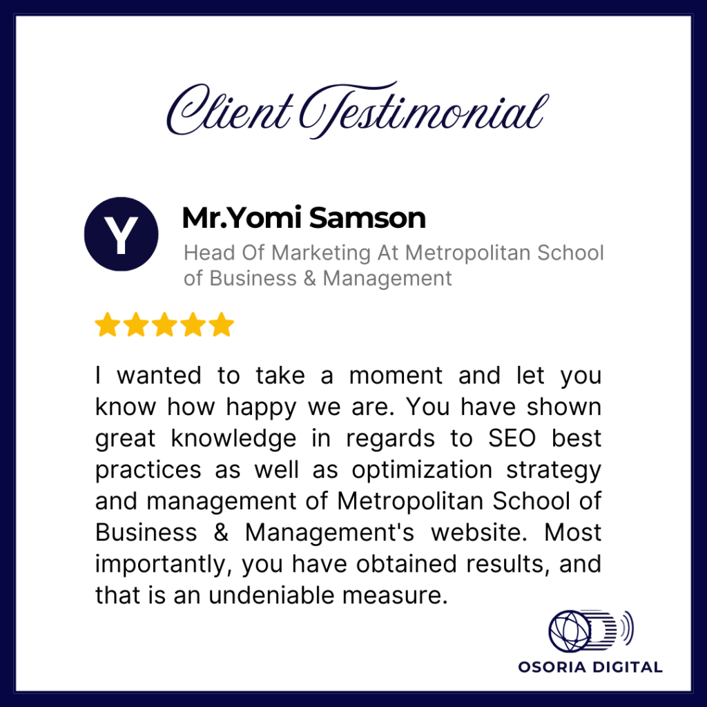 SEO Expert in Lagos